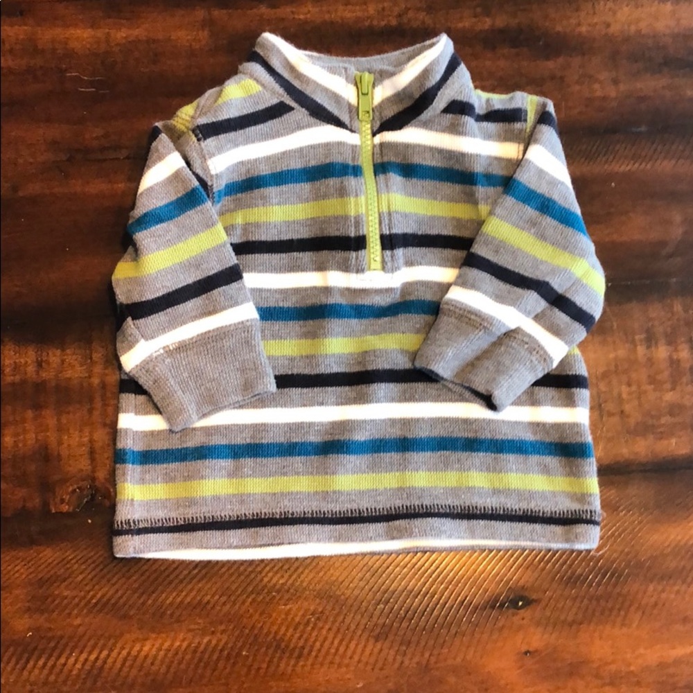 Gymboree half zip striped sweater